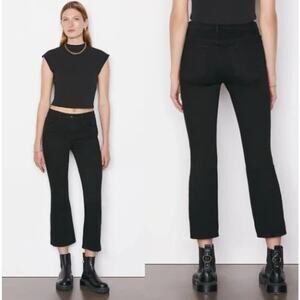 Frame Le Crop Mini Boot, Film Noir, Size 30